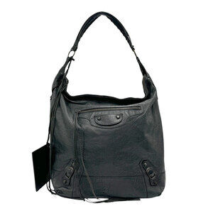 Balenciaga The Day Leather Handbag Grey